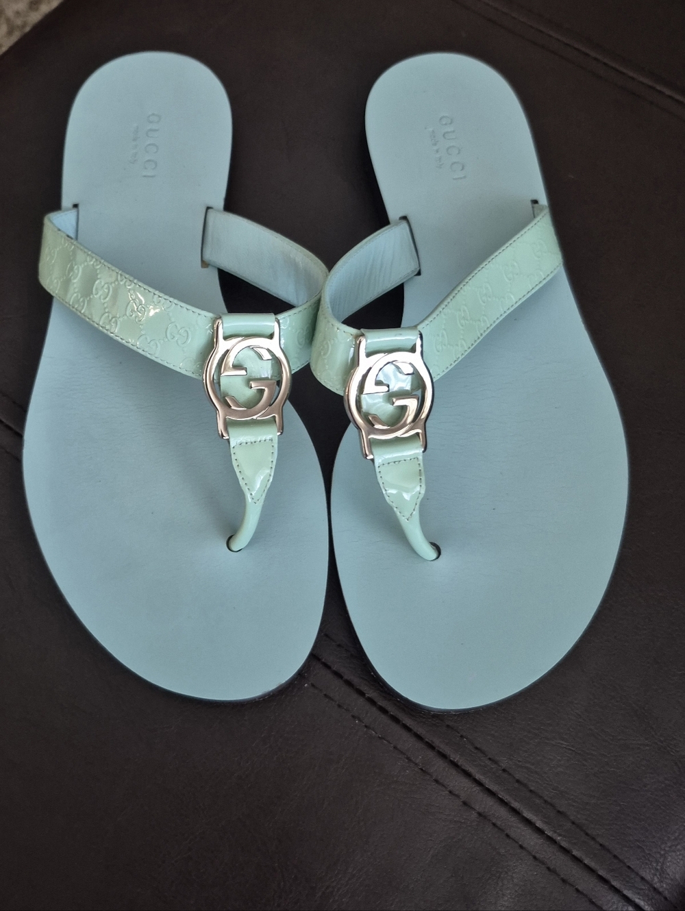 Gucci Guccissima Web Thong Sandals - Picture 7 of 16